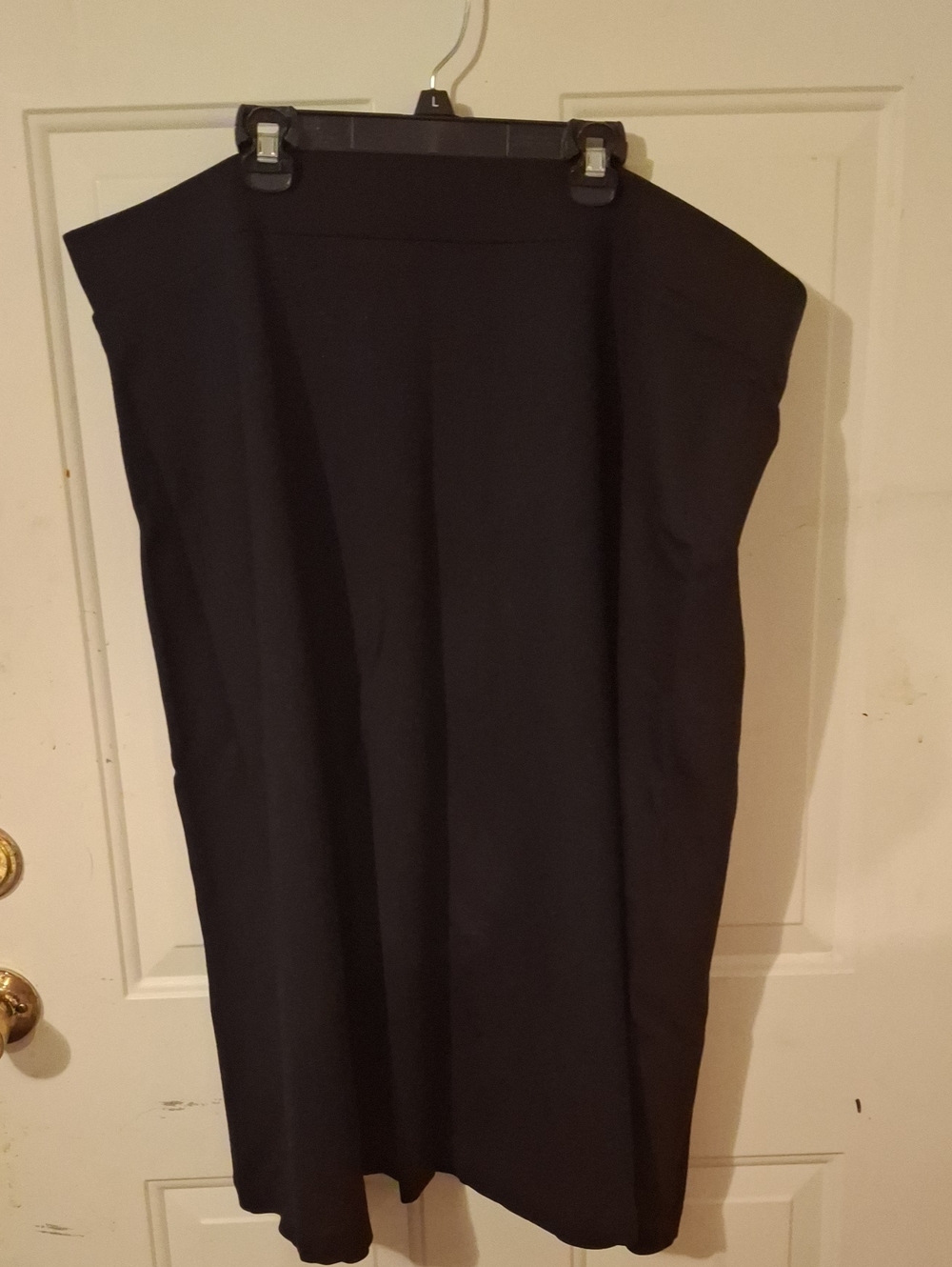 Lands' End Black A-Line Skirt
